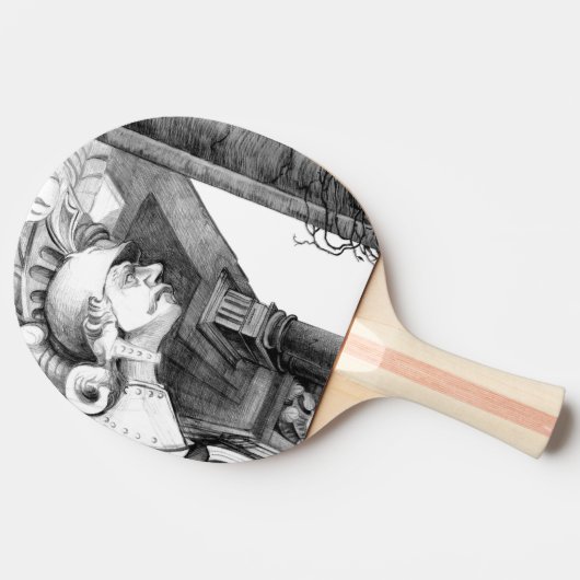 Kunst van het kasteel van het potlood tafeltennisbatje (Zijkant)