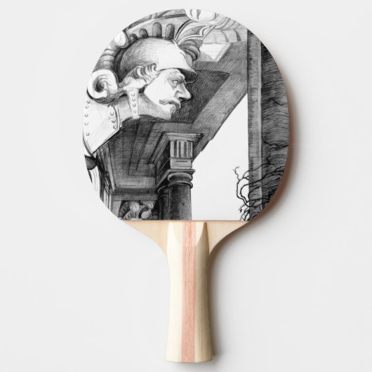 Kunst van het kasteel van het potlood tafeltennisbatje (Voorkant)