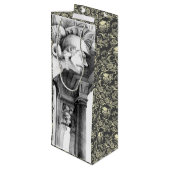 Kunst van het kasteel van het potlood wijn cadeautas (Achterkant Gekanteld)