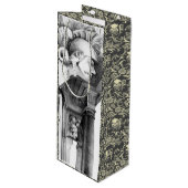 Kunst van het kasteel van het potlood wijn cadeautas (Voorkant Gekanteld)