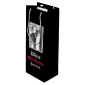 Kunst van het kasteel van het potlood wijn cadeautas (Voorkant Gekanteld)