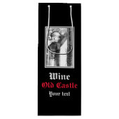Kunst van het kasteel van het potlood wijn cadeautas (Voorkant)