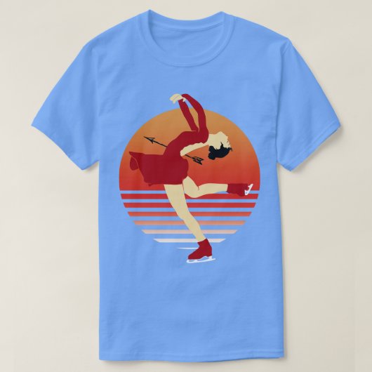 Kunst van het kunstschaatsen van het ijs t-shirt (Design voorkant)