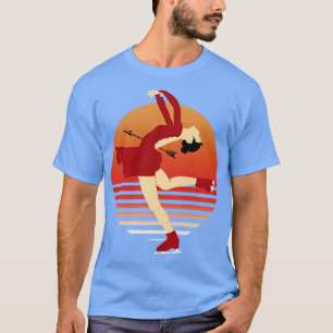 Kunst van het kunstschaatsen van het ijs t-shirt