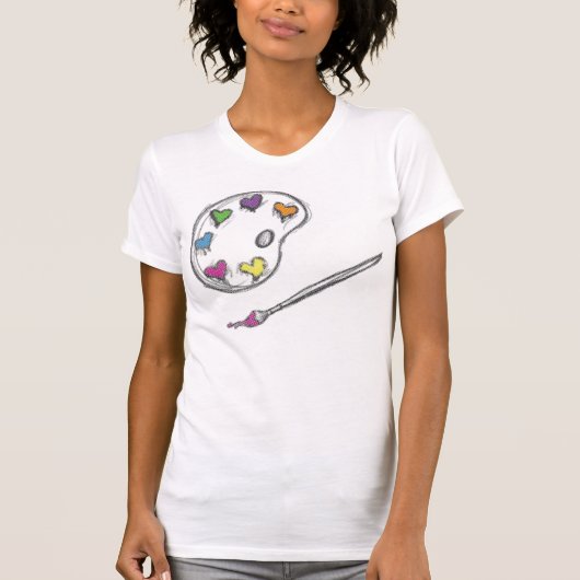 kunst van het liefhebbende t-shirt (Voorkant)