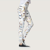 Kunst van het oude Egypte High Waisted Dance Yoga Leggings (Rechts)