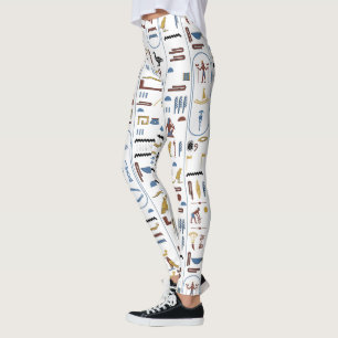 Kunst van het oude Egypte High Waisted Dance Yoga Leggings