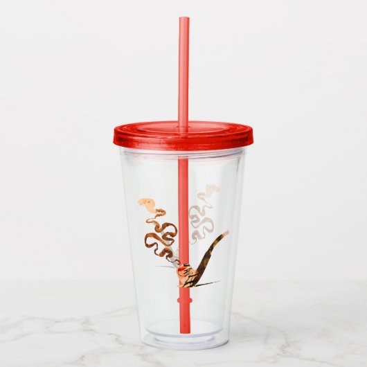 Kunst van het pijproken 1 acryl drinkbeker (Voorkant)
