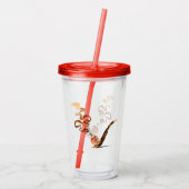 Kunst van het pijproken 1 acryl drinkbeker (Achterkant)