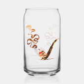 Kunst van het pijproken 1 blikvorm glas (Achterkant)