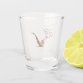 Kunst van het pijproken 1 shot glas (Achterkant)