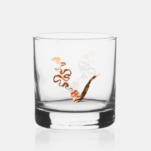 Kunst van het pijproken 1 whisky glas (Voorkant)