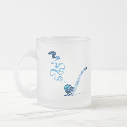 Kunst van het Pijproken 2 Matglas Koffiemok (Links)