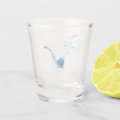 Kunst van het Pijproken 2 Shot Glas (Achterkant)