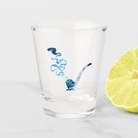 Kunst van het Pijproken 2 Shot Glas (Voorkant)