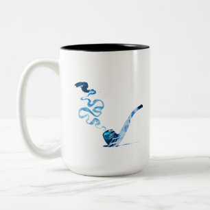 Kunst van het Pijproken 2 Tweekleurige Koffiemok