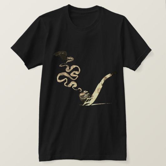 Kunst van het pijproken (Vintage) T-shirt (Design voorkant)
