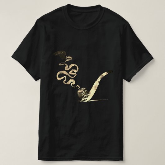 Kunst van het pijproken (Vintage) T-shirt (Design voorkant)