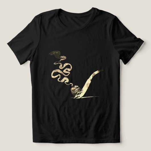 Kunst van het pijproken (Vintage) Tri-Blend Shirt (Design voorkant)