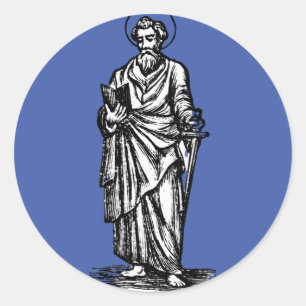 Kunst van het Zwaard van de Geest van Sint-Paulus Ronde Sticker