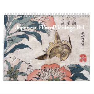  kunst van Japanse Floral Kalender