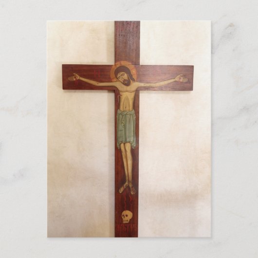 Kunst van Jezus aan het Kruis Briefkaart (Voorkant)