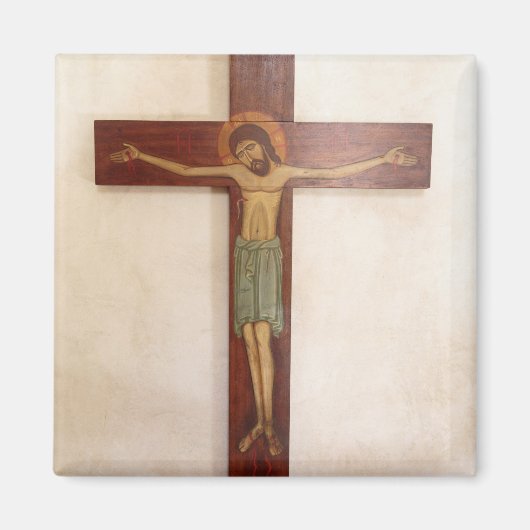 Kunst van Jezus aan het Kruis Magneet (Voorkant)