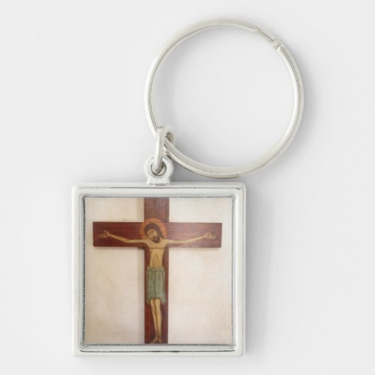 Kunst van Jezus aan het Kruis Sleutelhanger (Voorkant)