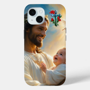 Kunst van Jezus iPhone 15 Case