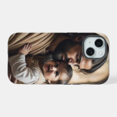 Kunst van Jezus iPhone 15 Case (Achterkant horizontaal)