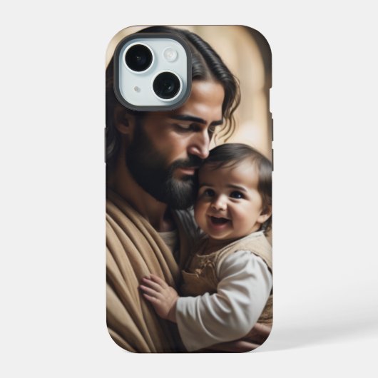 Kunst van Jezus iPhone 15 Case (Achterkant)