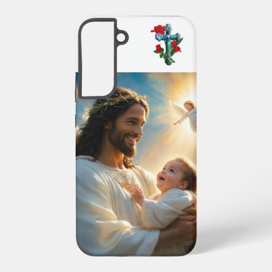 Kunst van Jezus Samsung Galaxy Hoesje (Achterkant)