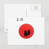 Kunst van Judo Print Ansichtkaart Briefkaart (Voorkant / Achterkant)