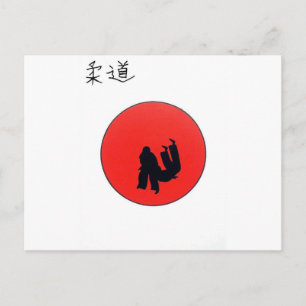 Kunst van Judo Print Ansichtkaart Briefkaart