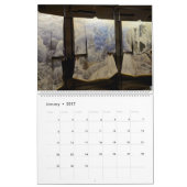 Kunst van Kimono van 12 maanden Kalender (Jan 2017)