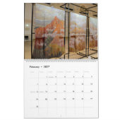 Kunst van Kimono van 12 maanden Kalender (Feb 2027)