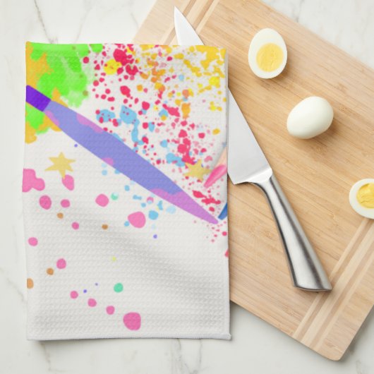 Kunst van kind theedoek (Quarter Fold)