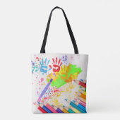 Kunst van kind tote bag (Achterkant)