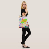 Kunst van kind tote bag (Op model)