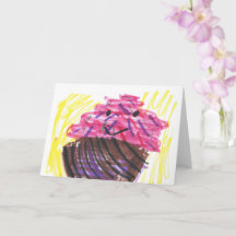 Kunst van kinderen Mooie Cupcake