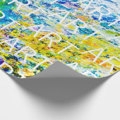 Kunst van kleurenpalet aanpasbaar cadeaupapier (Hoek)