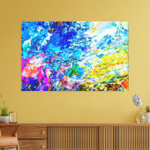 Kunst van kleurenpalet canvas afdruk (Insitu (Woonkamer))