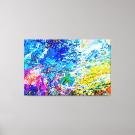 Kunst van kleurenpalet canvas afdruk
