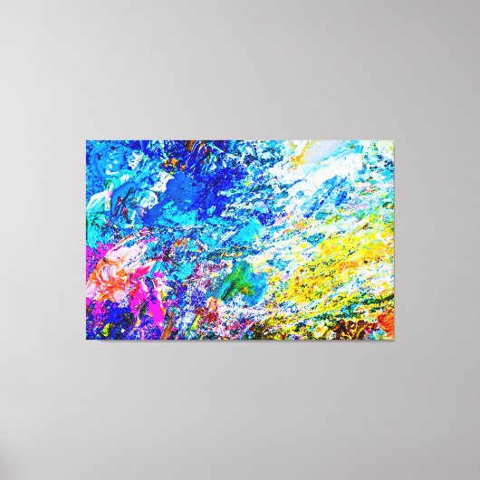 Kunst van kleurenpalet canvas afdruk (Voorkant)