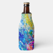 Kunst van kleurenpalet flesjeskoeler (Fles Voorkant)
