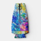 Kunst van kleurenpalet flesjeskoeler (Achterkant)