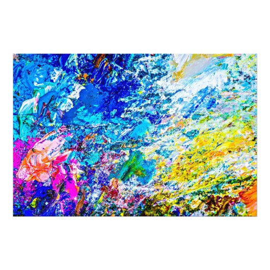 Kunst van kleurenpalet foto afdruk (Voorkant)