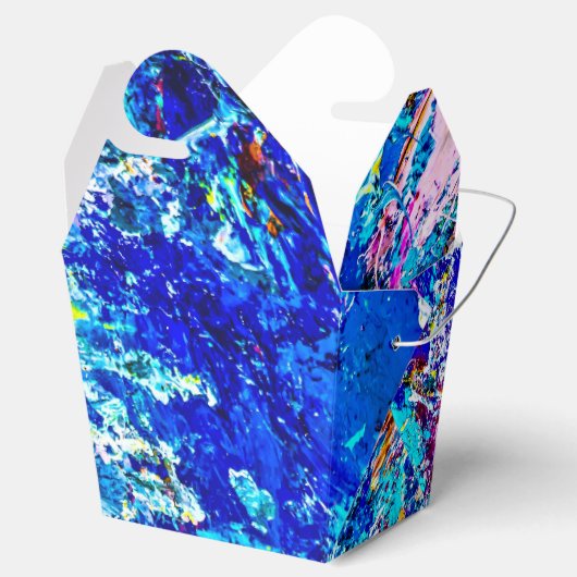 Kunst van kleurenpalet grappig bedankdoosjes (Geopend)