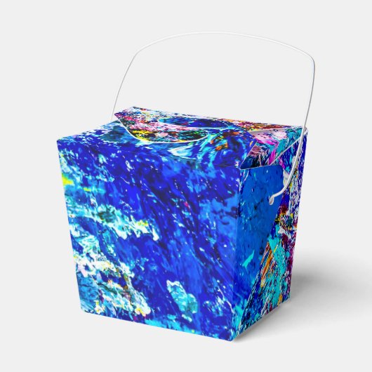 Kunst van kleurenpalet grappig bedankdoosjes (Voorkant Zijde)