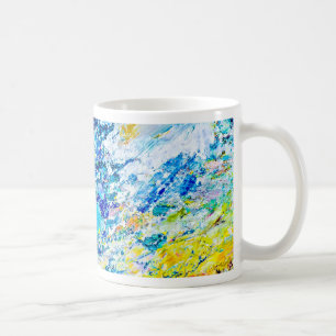 Kunst van kleurenpalet koffiemok